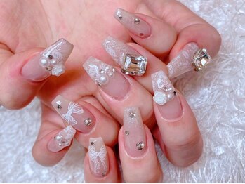レアネイル 新宿(le'a nail)の写真/爪のお悩み解消!!折れ爪/ちび爪/亀裂などでロングネイルを諦めていた方は[スカルプorチップ]で長さ出しを♪