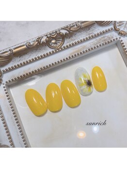 ひまわりネイル