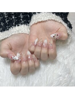 アンク(ank)/手書きアート/クリスマスネイル