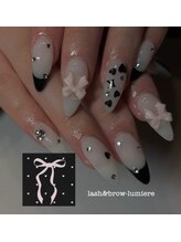 リュミエール(lash&brow lumiere)/ジェルネイル 長さ出し デザイン