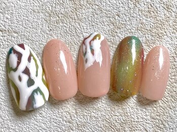 レイネイル 岐阜茜部店(RAY NAIL)/スモーキッシュニュアンス