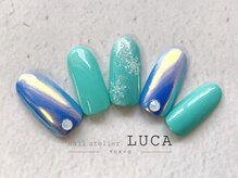 ネイルアトリエルカ(nail atelier LUCA)/S-23 大人可愛い雪の結晶ネイル