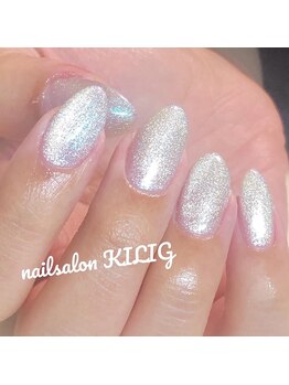 ネイルサロン キリグ(KILIG)/ホワイトオーロラ☆マグネット