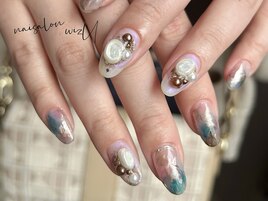 大理石ネイル