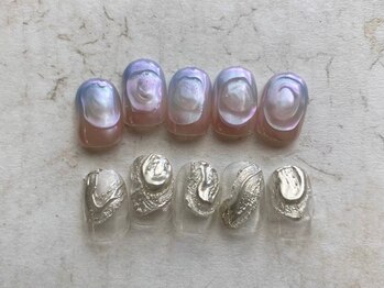 グラッドネイル 銀座店(GLAD nail)の写真/選べる定額デザイン♪オフ込★¥6900~★お出かけ前やイベントに合わせて華やかなネイルに♪パラジェル無料◎