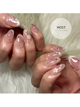 モストネイル 五日市店(MOST nail)/春さくらチークネイル