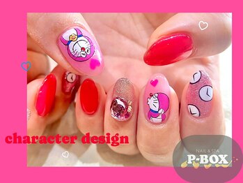 ピーボックス(P BOX)/☆キャラ 模写 3D 推しネイル☆