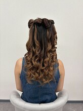 ミカヅキ 赤坂/リボンアレンジハーフツイン！