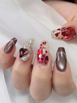 キャンディベース ドライブイン(Candybase Drive in)/バレンタインネイル!