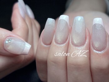 サロン エージー(salon AZ)/チップ長さ出し持ち込みデザイン
