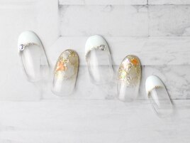 フレンチ/ラメグラ/シンプル