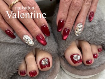 ネイルサロン ヴァレンタイン(nailsalon Valentine)の写真/snsフォロワー5万人の最新デザイン！季節ごとに変わる定額ネイルはオフィスから派手めまで対応可能♪