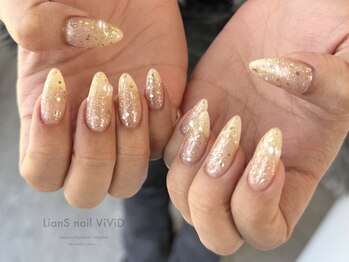 リアンスネイルヴィヴィッド 倉敷店(LianS nail ViViD)/ワンカラー＋パーツ