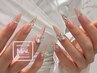 アクリルスカルプ☆長さ出し10本+ゴテゴテアートやり放題