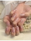 マグネット水玉ネイル