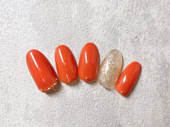 エストラッシュアンドネイル 銀座店(est lash&nail)/7500円コース　パラジェル　ラメ