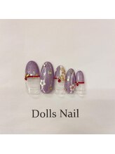 トータルビューティーサロン ドールズ(total beauty salon Dolls)/ストレートフレンチ和柄