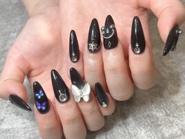 ★ピアスブラックネイル★