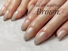 ブラウン(Brown.)/ラメダブルフレンチ