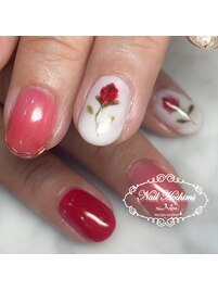 薔薇ネイル
