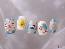 アイネイルズ 横浜WEST店(I-nails)/お正月馬ネイル午年ポップ
