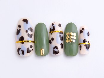 ネイリックス 栄ガスビル(NAILX)/ひょう柄ネイル