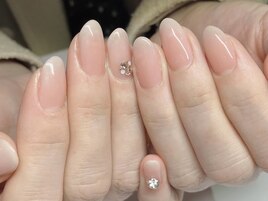 マオジェル花びらネイル