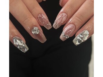 ジーナネイル センター北(Zina nail)/ピンクビジューネイル