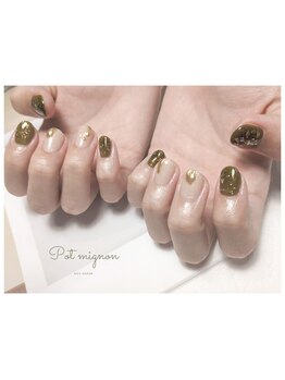 ポ ミニヨン(Pot mignon)/カラードレスブライダルネイル♪