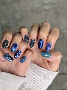 ヨーク(YOKE)/medium+ 大人可愛い◎BLUE◎