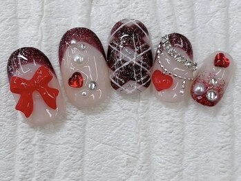 ハニービービー(Honey Bee Bee)/ガーリーボルドーネイル