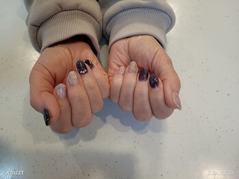 イーズ(ease)/紫 シルバー マグネット