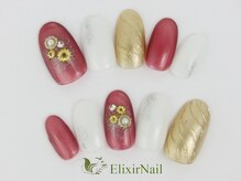 エリクサーネイル 長堀橋(Elixir Nail)/定額aシンプル/クーポン使用