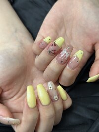フレンチ／さくらんぼネイル