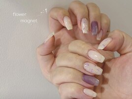 小花柄×マグネット