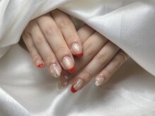 ワイネスト(YNEST)/スパンコールフレンチネイル♪