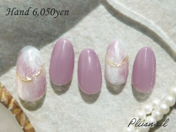 プラスネイル 北千住東口店(PLUS NAIL)/【3145】もやもやネイル
