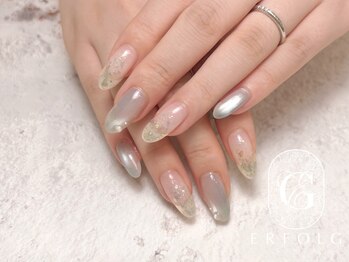エアフォルクギンザ 横浜店(ERFOLG GINZA)/ブルーのキラキラデザイン