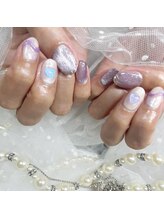 ホヌネイル(honu nail)/パープルネイル