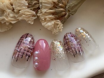 シキナ(shikina)/ツイード　ラメグラ