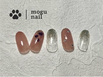 モグネイル(Mogunail)/バレンタインネイル/冬ネイル