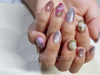 アンドネイル ビューティー(AND nail,beauty)/秋ネイル/ニュアンス/藤沢