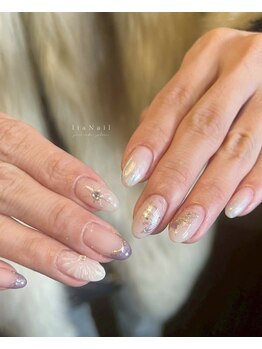 リアネイル(liaNail)/ラプンツェル風ネイル