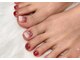 ボーネイル(BEAU NAIL)の写真/夏!サンダルの季節!親指アートの種類がたくさん!人気のワンホン系も♪ハンドでネイルができない方にも◎