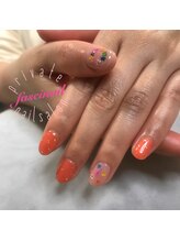 ファッシネイル(fascinail)/押し花ガーリーネイル
