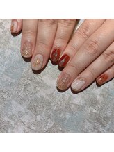 アティックネイルアトリエ(attic nail atelier)/ぷっくりお花ネイル★