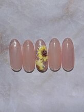 ユメ(YUME)/定額3,980円 ひまわりネイル