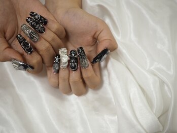 縁/クロムパーツネイル