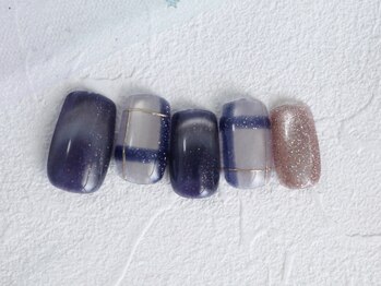 チェック柄ネイル