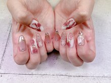 ネイル ビューティーマジック 葛西本店/リボンデザインネイル